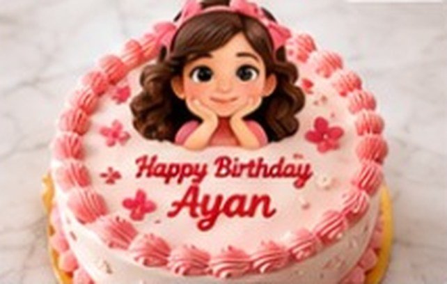 Custom cake example